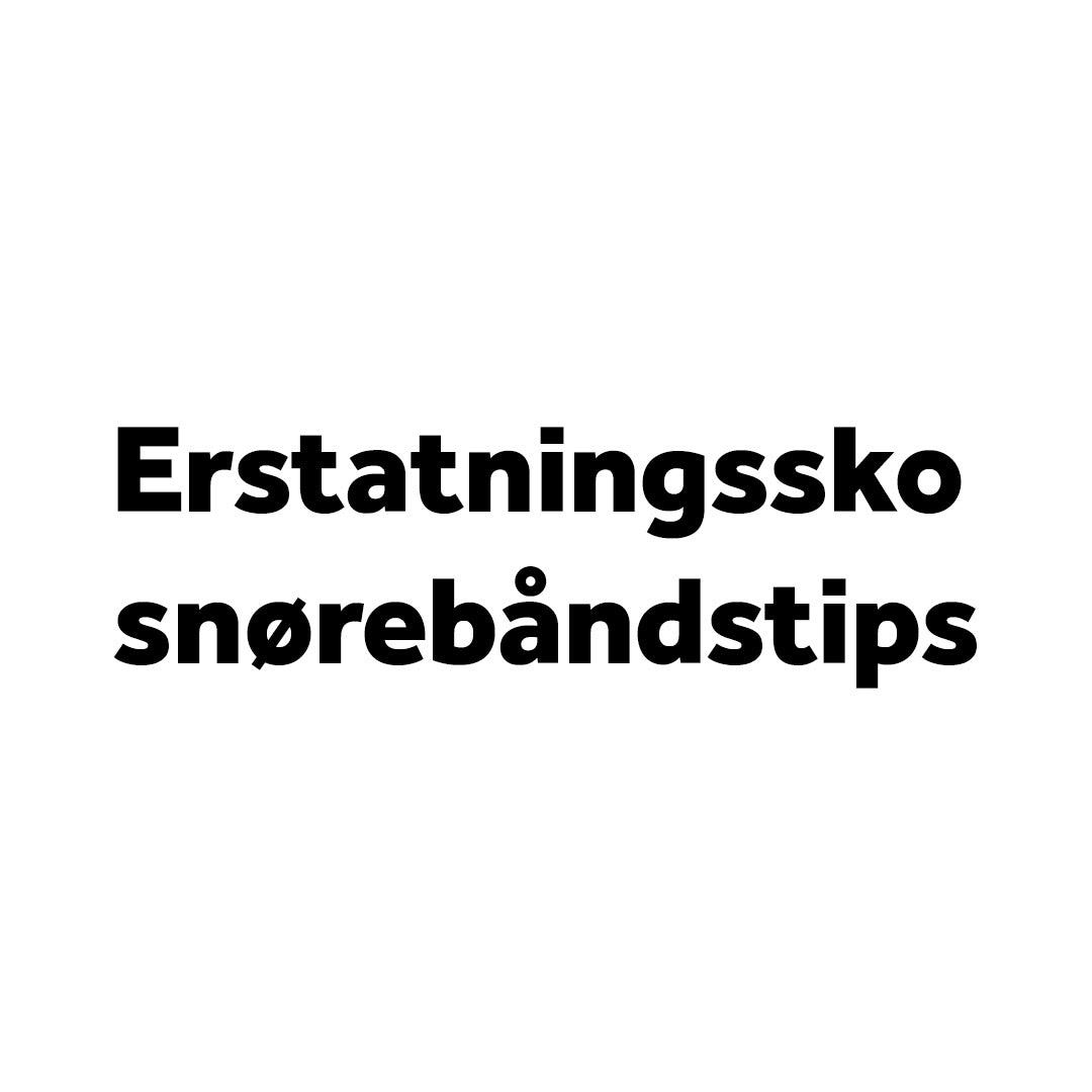 Erstatningssko snørebåndstips